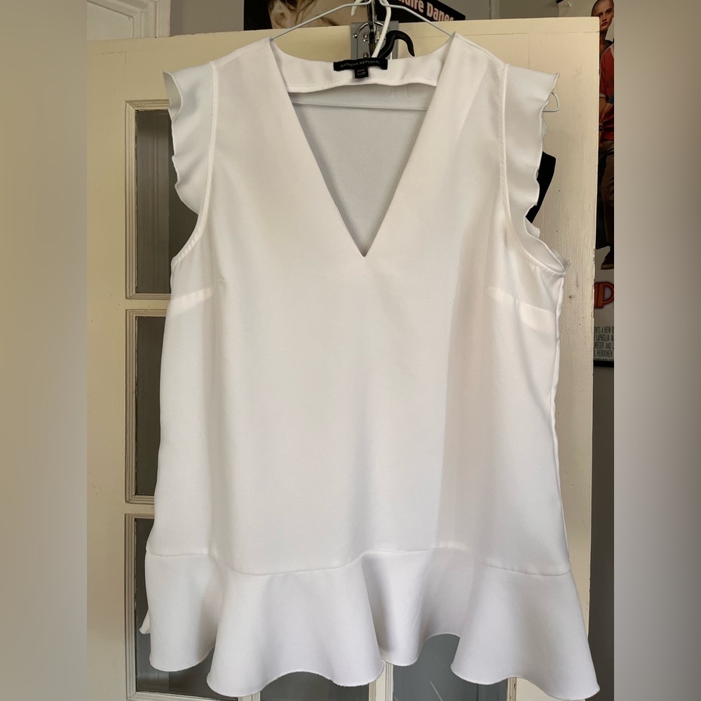 Banana Republic white blouse